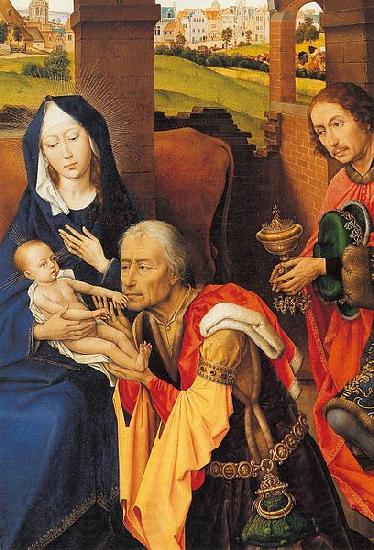 Rogier van der Weyden St Columba Altarpiece Norge oil painting art